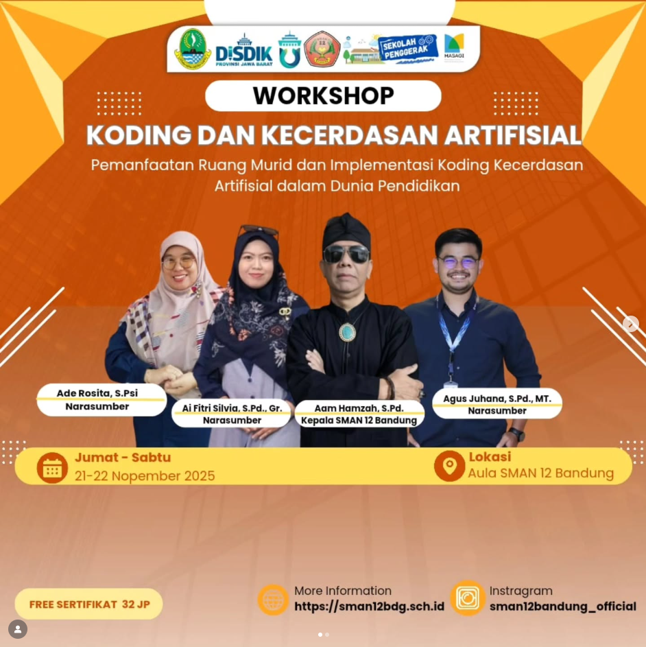 WORKSHOP KODING DAN KECERDASAN ARTIFISIAL